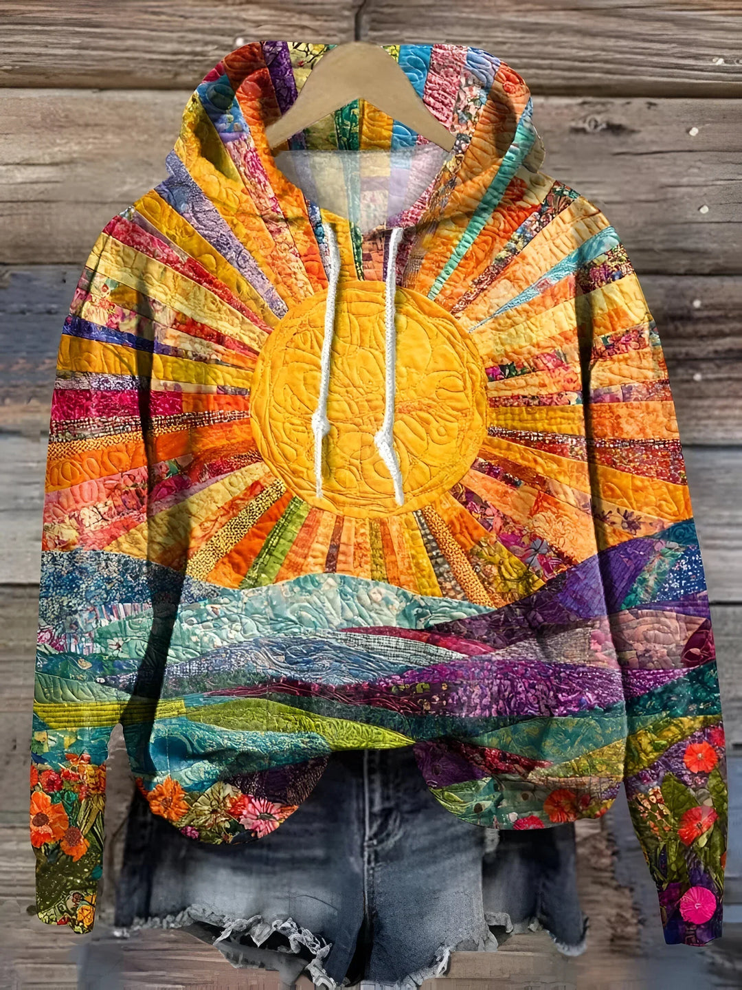 Claudia Elena™ | Felpa con cappuccio Sole