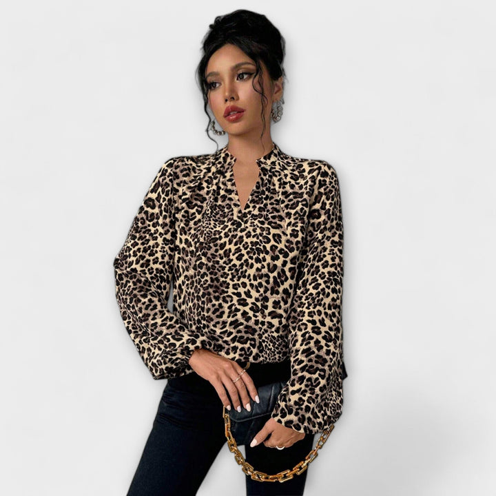 Vera | Blusa elegante leopardata