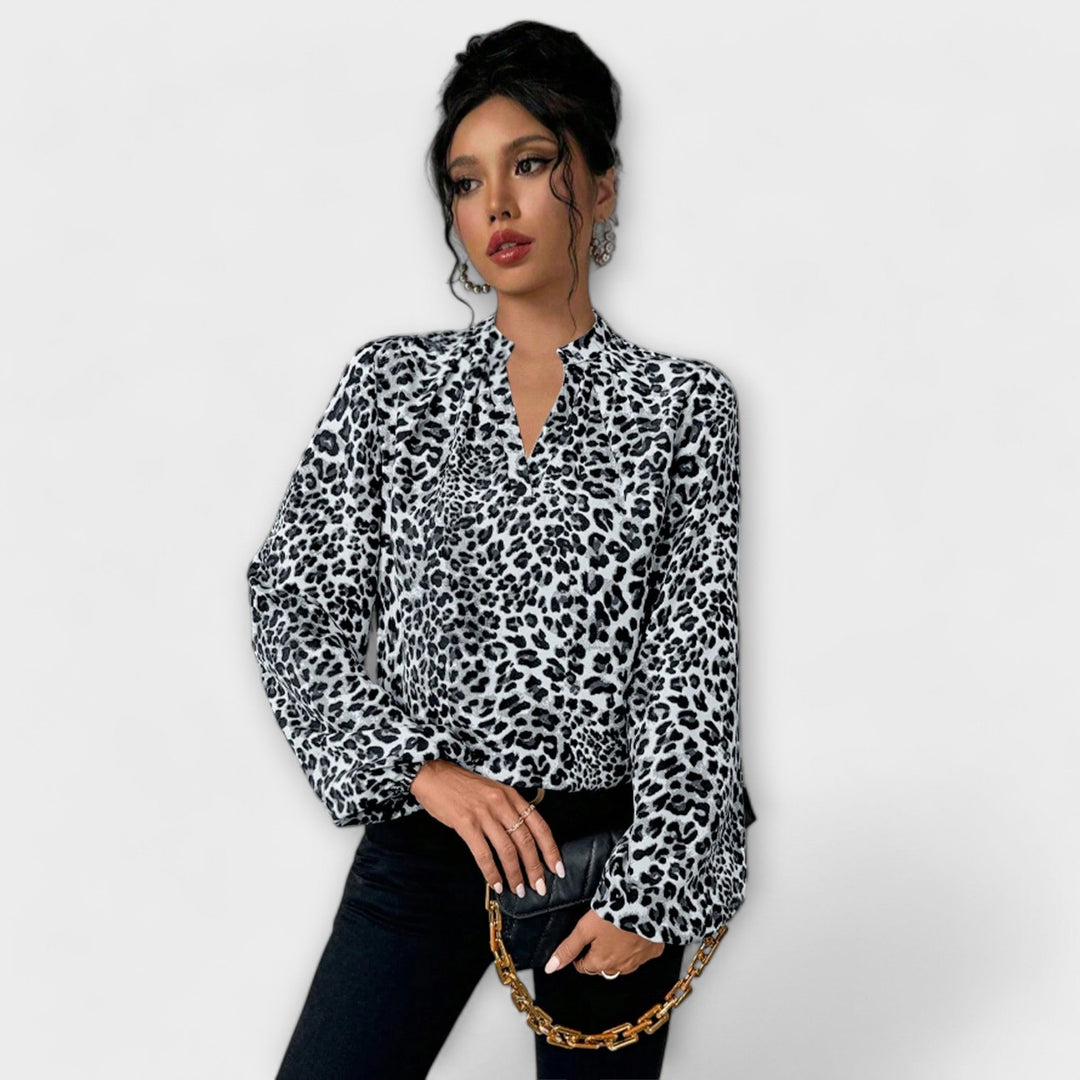 Vera | Blusa elegante leopardata