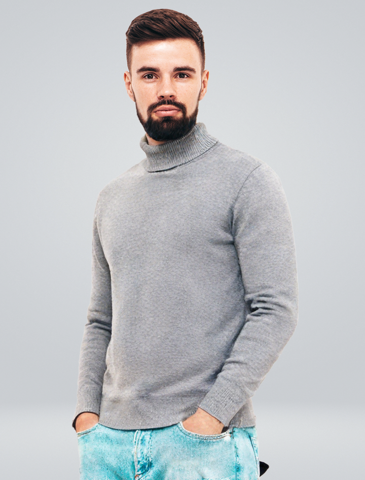 Dario | Maglione a collo alto di maglia