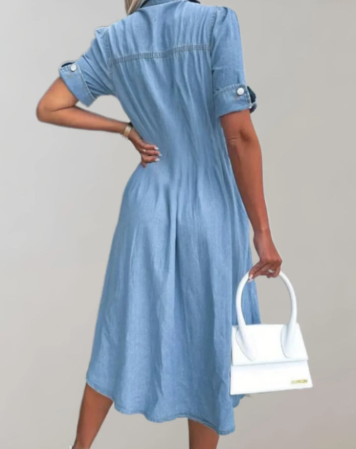 Oriana | Abito versatile in denim di cotone