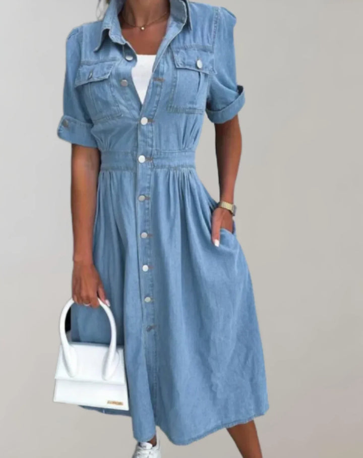 Oriana | Abito versatile in denim di cotone