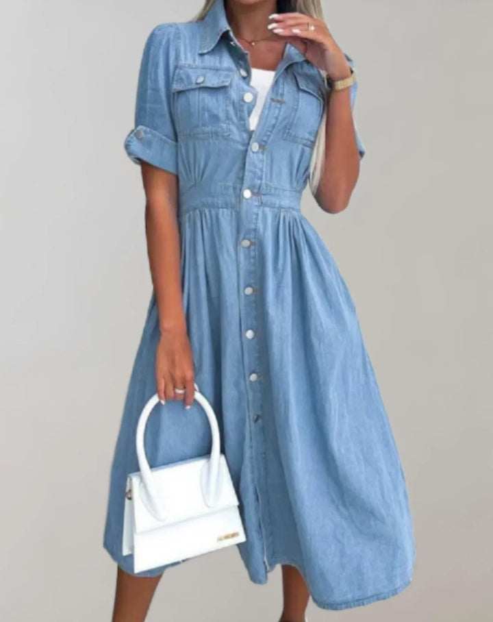 Oriana | Abito versatile in denim di cotone