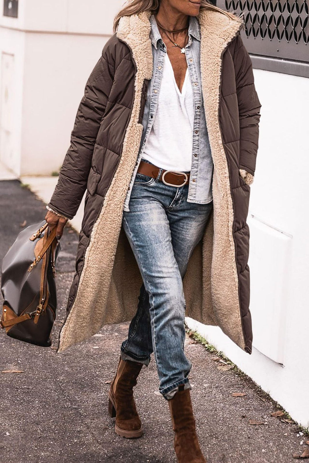 Fabiana | Cappotto Lungo Reversibile