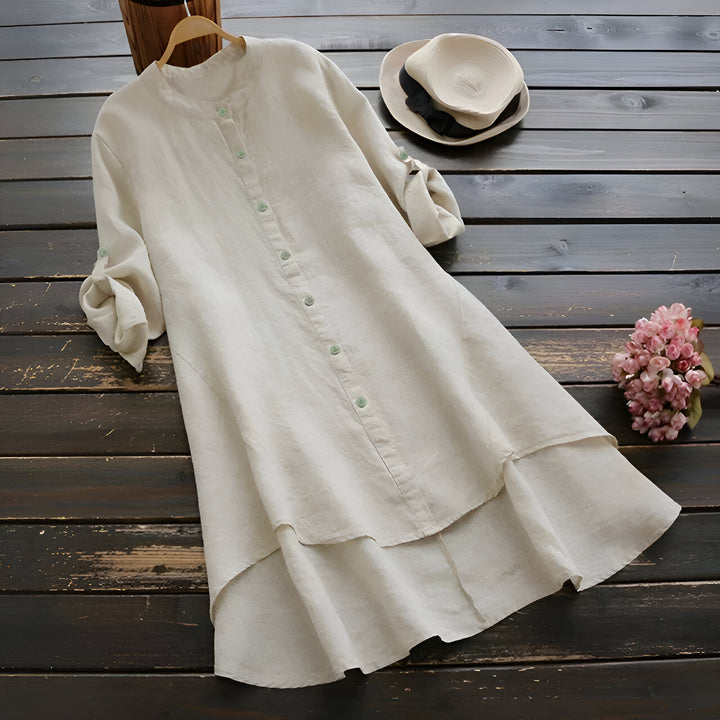 Gabbi | Abito estivo oversize in cotone e lino