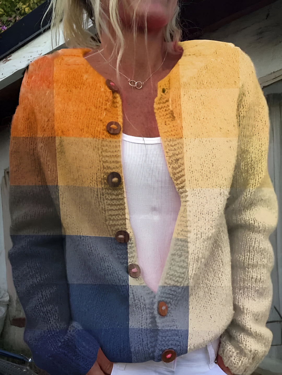 Diletta™ | Cardigan con stampa geometrica